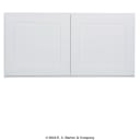 GHI Arcadia White Shaker 36" x 18" Wall Cabinet