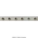 GHI Stone Harbor Gray Shaker Vanity 36" 6-Light Bar