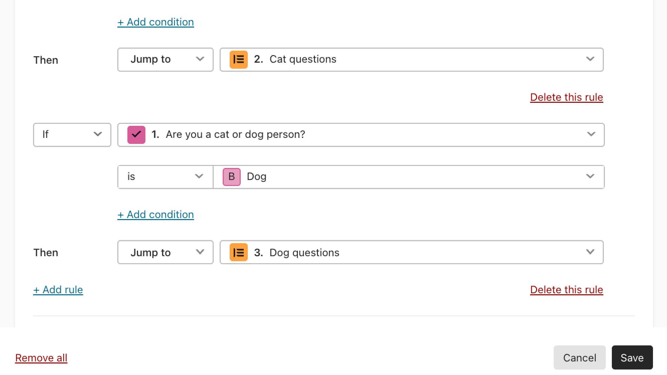 Set Up Your User's Response Path Easily Based on Their Answers with Typeform's Conditional Logic and Branching