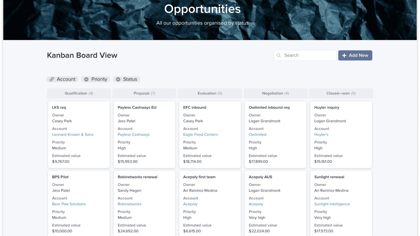 Stacker's Custom CRM Dashboard to Track Leads, Sales and Tasks