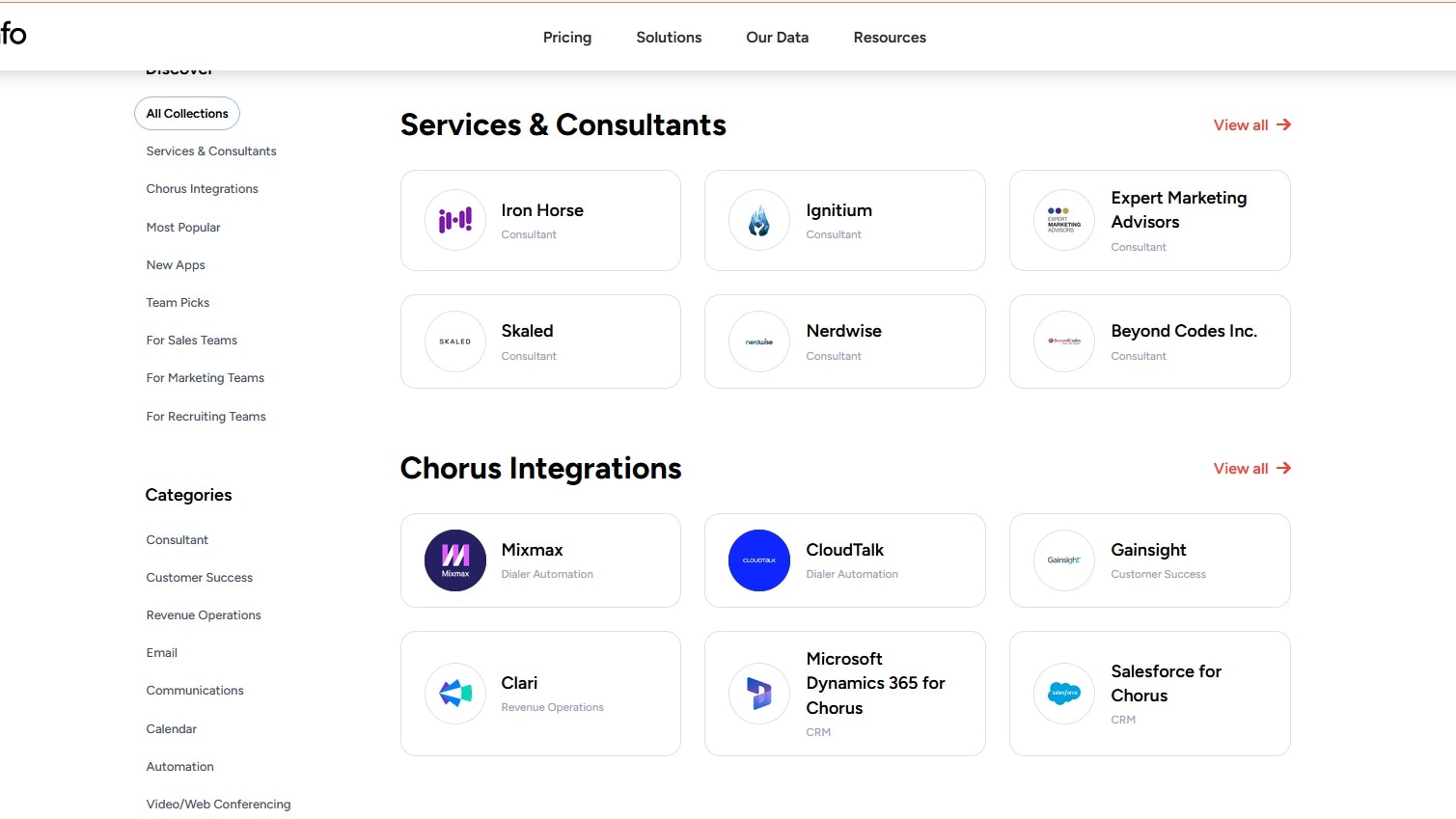  ZoomInfo boasts a robust integration infrastructure, facilitating seamless connections with a diverse array of popular CRM systems, marketing automation tools, and various software solutions