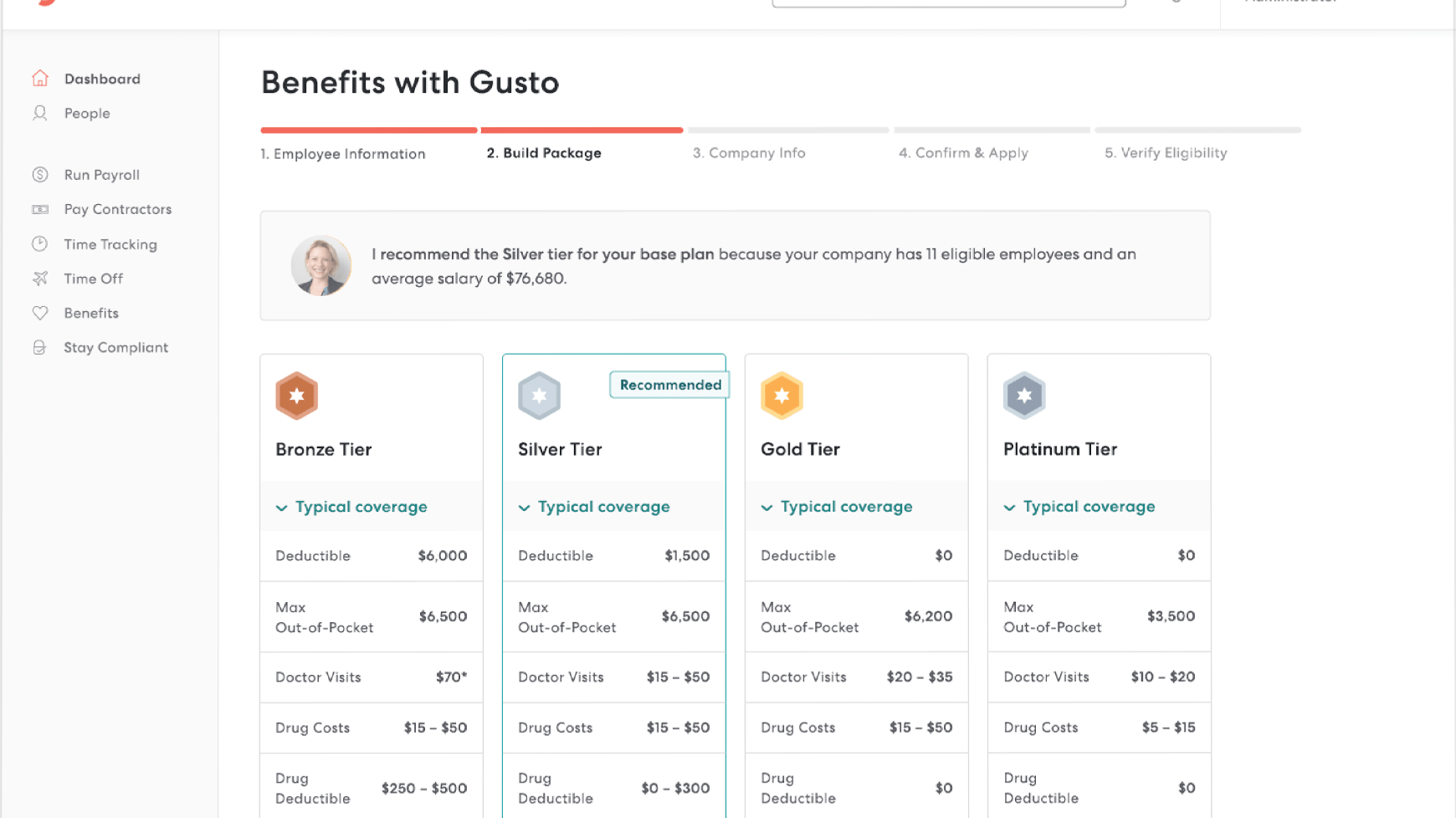 Gusto's interface boasts intuitive navigation and simplicity, making it exceptionally easy for users to navigate through various payroll and HR tasks. 