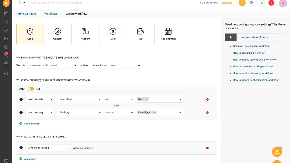 Freshsales' mobile app allows users to efficiently manage deals, track communications, and access essential reports and analytics.