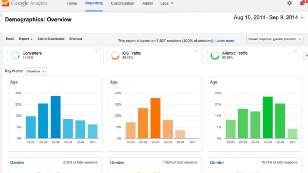 With Google Analytics, businesses can dive deep into subsets of data, examining specific user behaviors, demographics, and conversion paths. 