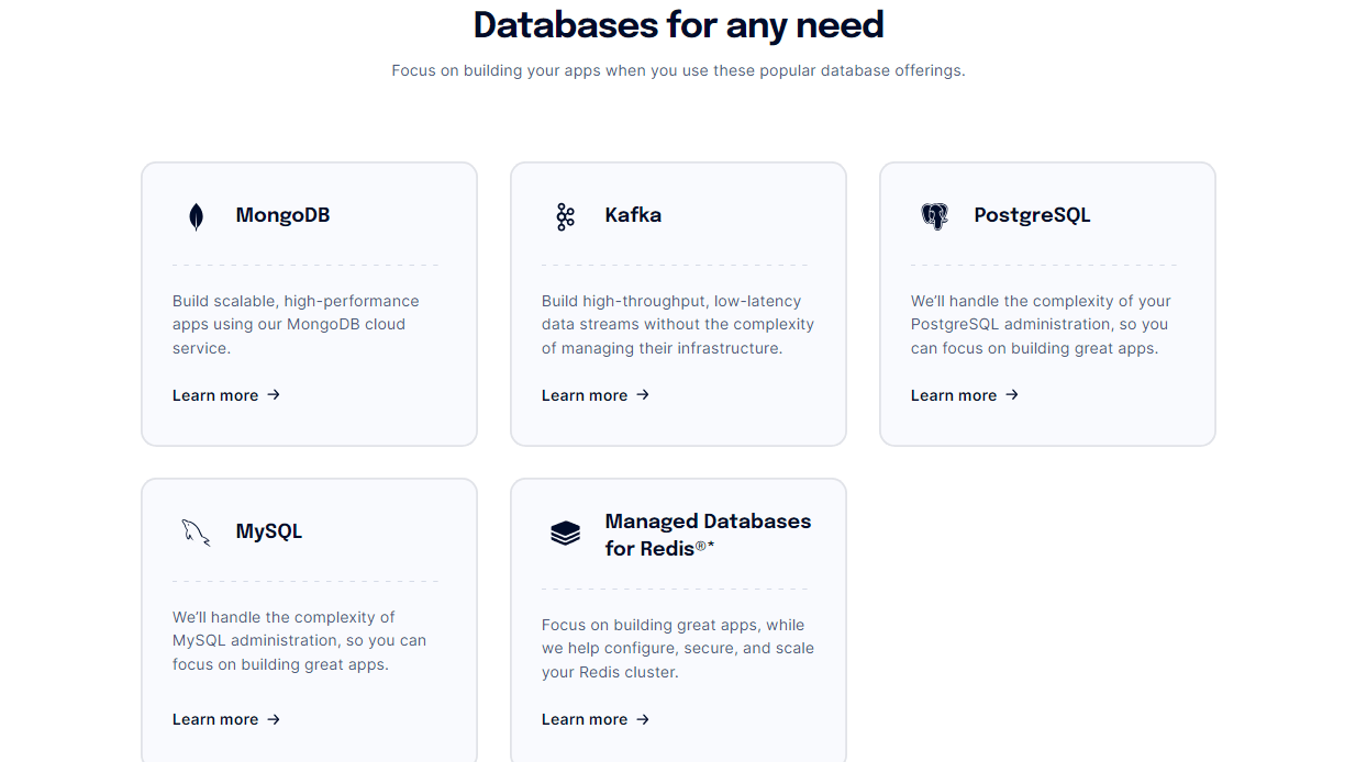 Focus on Your App Creation and Let DigitalOcean Manage Your Database, from MongoDB to Redis