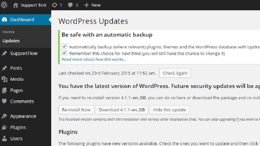 WordPress boasts an impressive feature set that includes automatic daily backups and software updates, a robust defense against potential threats