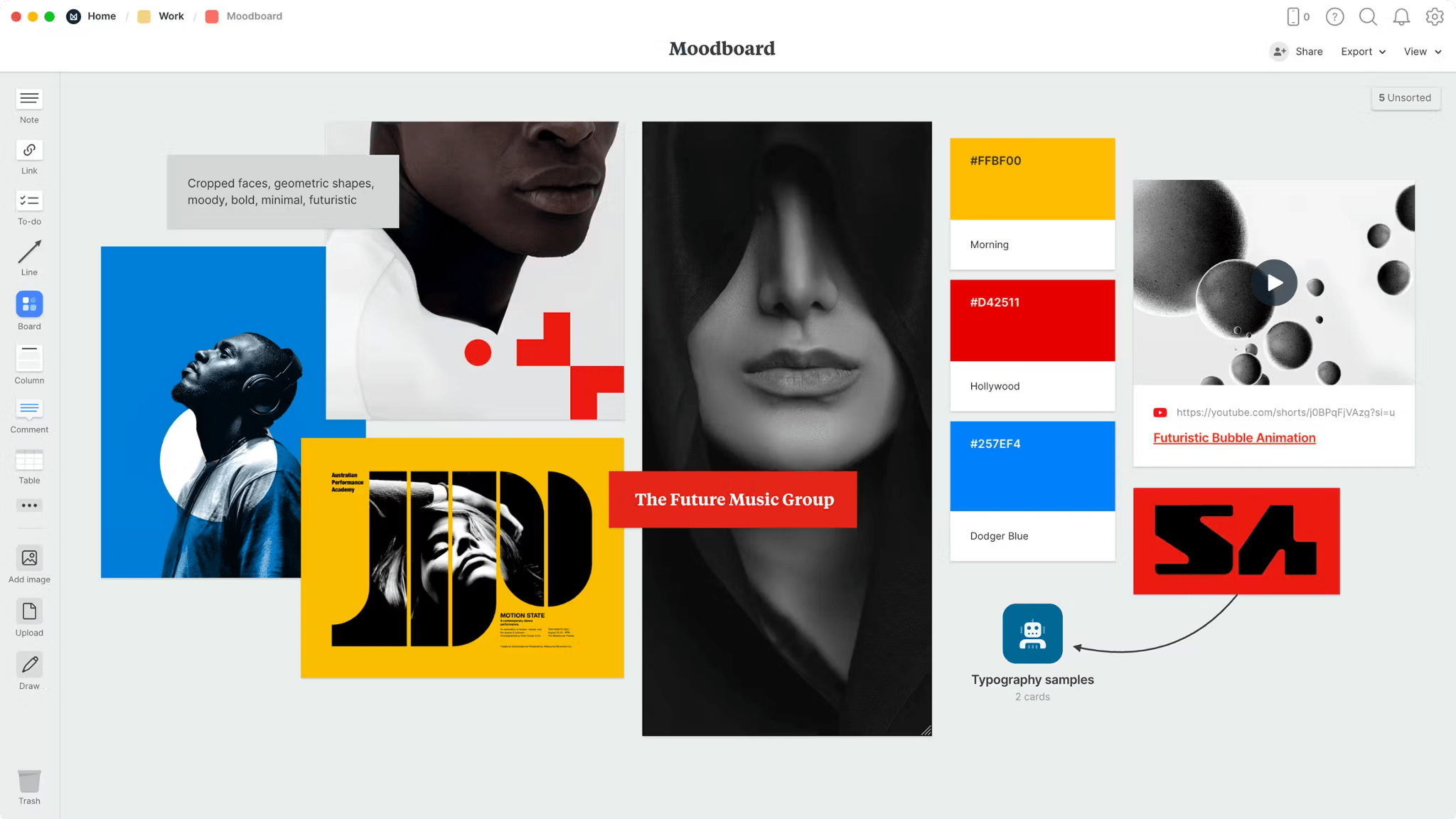 Milanote gives you a visual thinking space for creative work