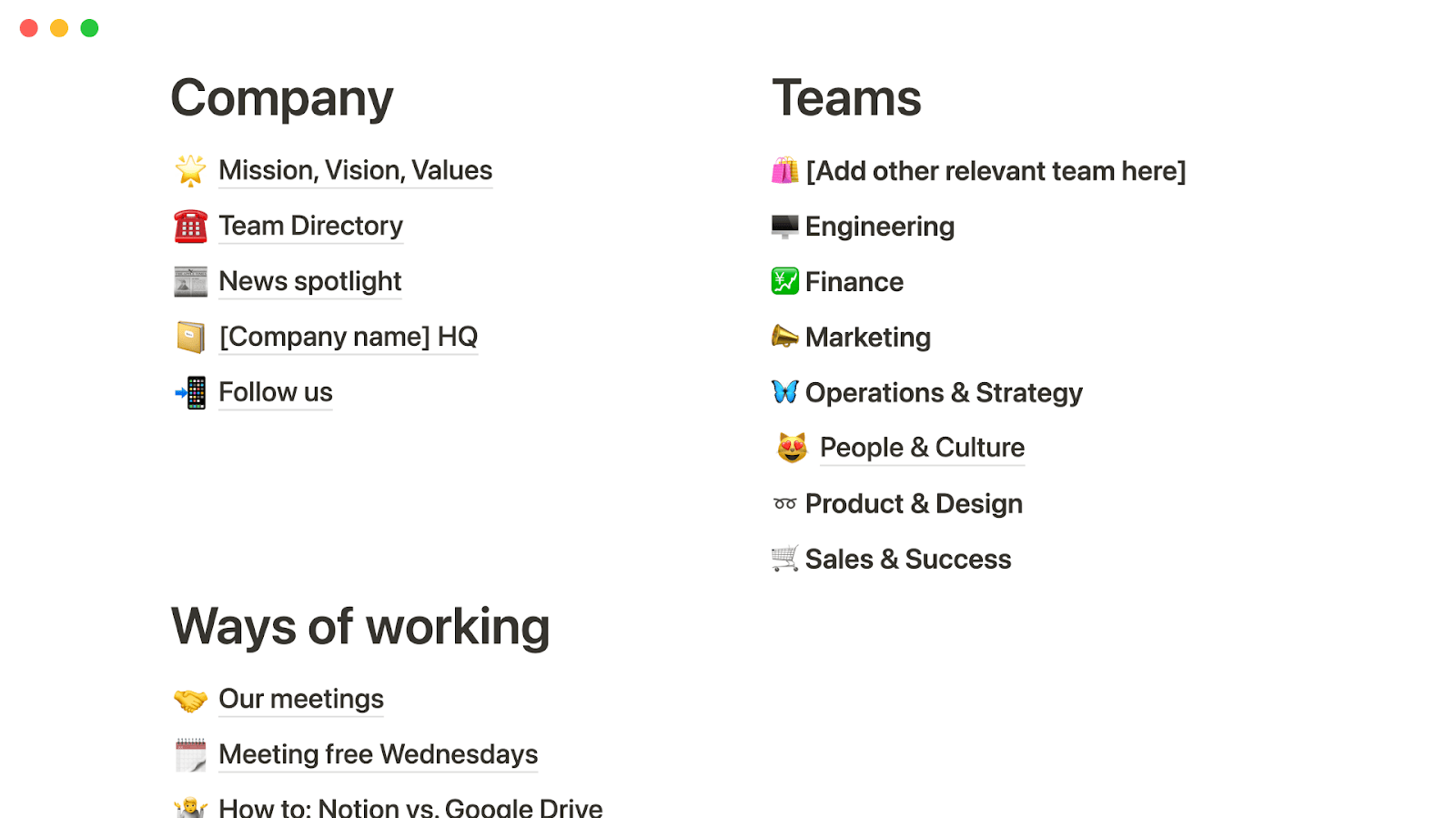 Notion leads for structured wikis and shared knowledge