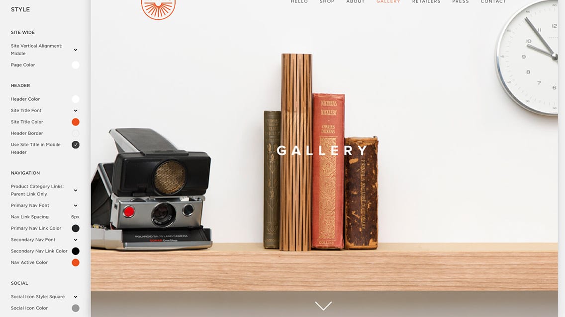 Visual website design with built-in brand consistency