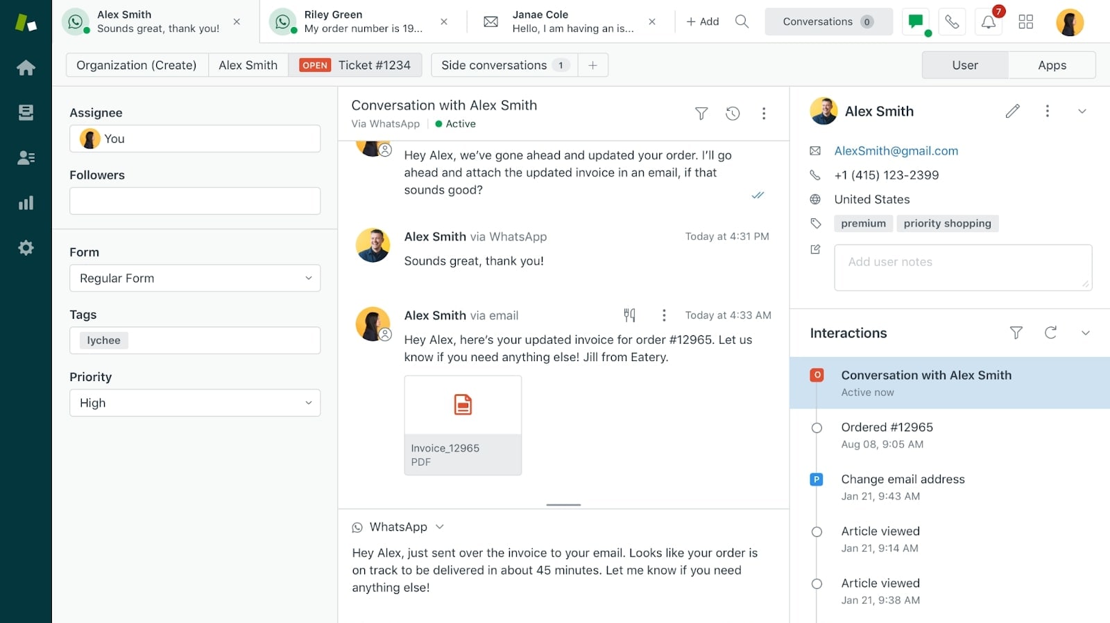 Zendesk's Agent Workspace to Communicate with Customers Across Different Channels