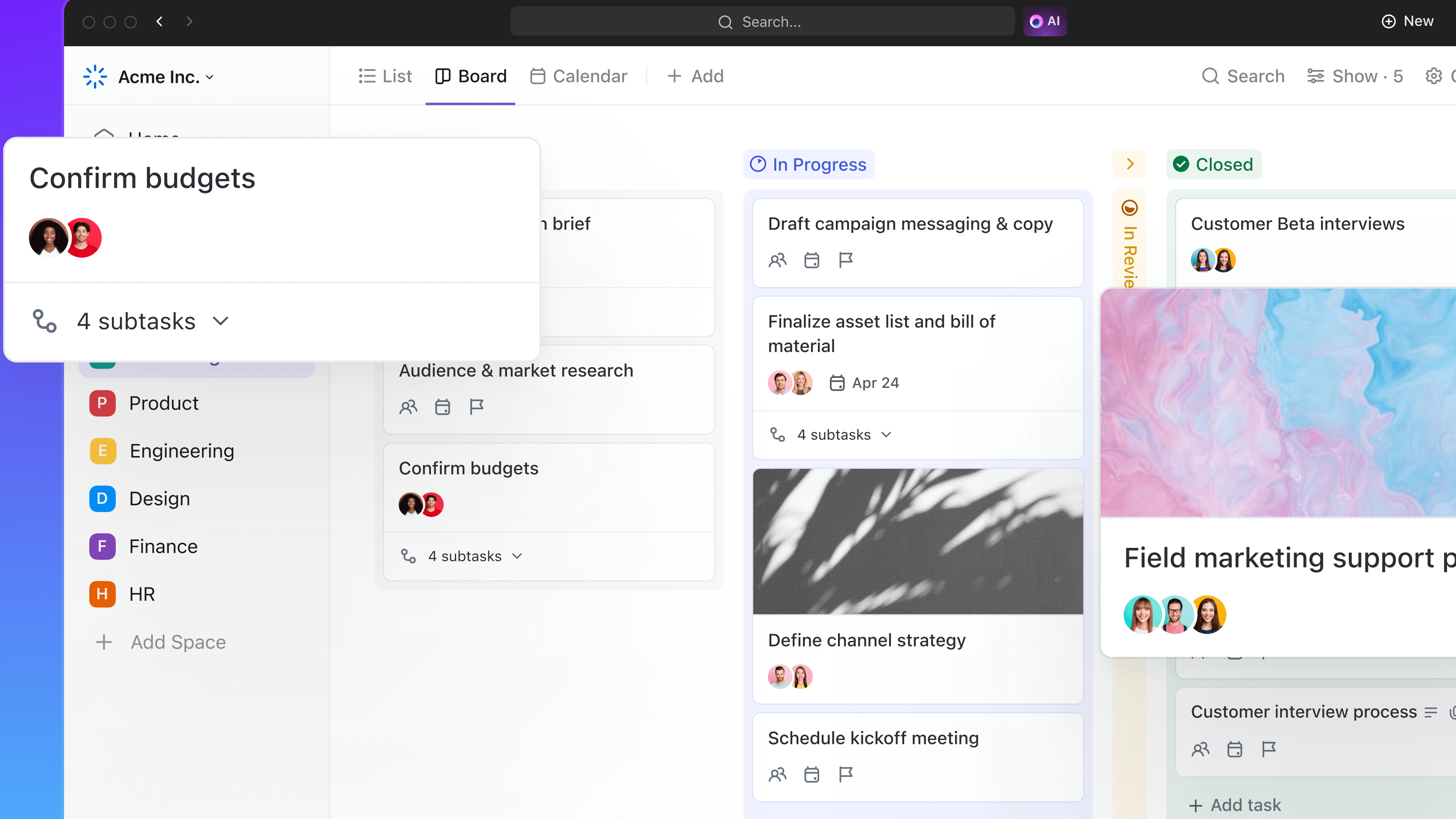 Customize Your View to Suit Your Needs with ClickUp's Drag-and-Drop Editor