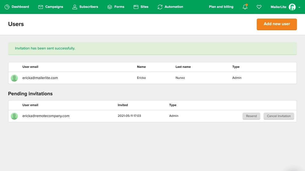 These functionalities allow teams to efficiently work together on managing email campaigns