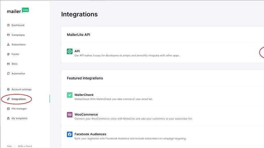 MailerLite offers an extensive and diverse range of integrations with popular platforms, catering to a wide array of business needs.