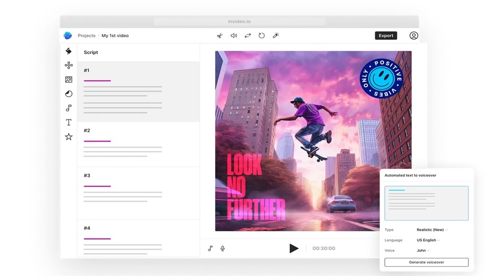Using artificial intelligence, InVideo empowers users to transform written content, such as scripts, blogs, or articles, into engaging videos within minutes.