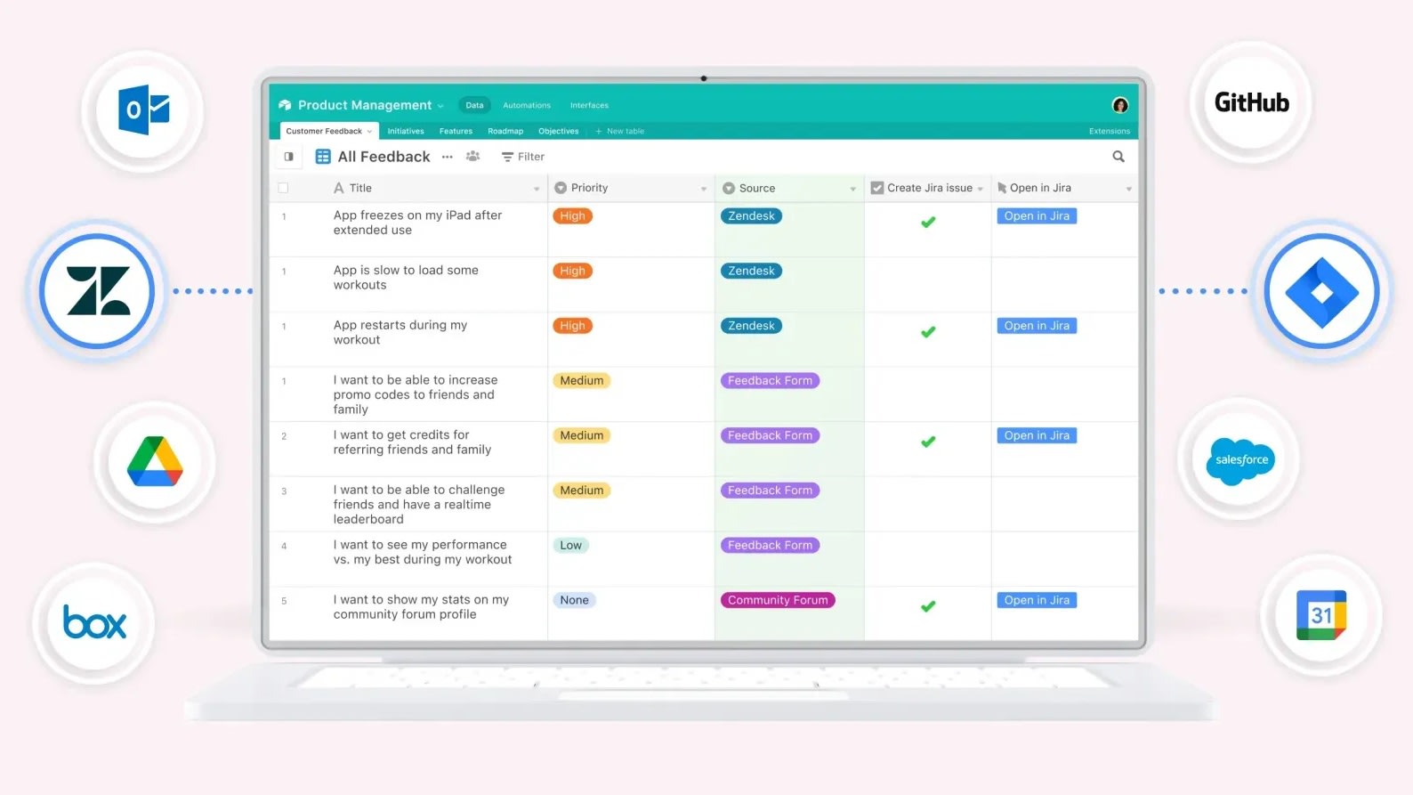  Airtable offers users the ability to configure notifications and reminders for essential tasks and deadlines.