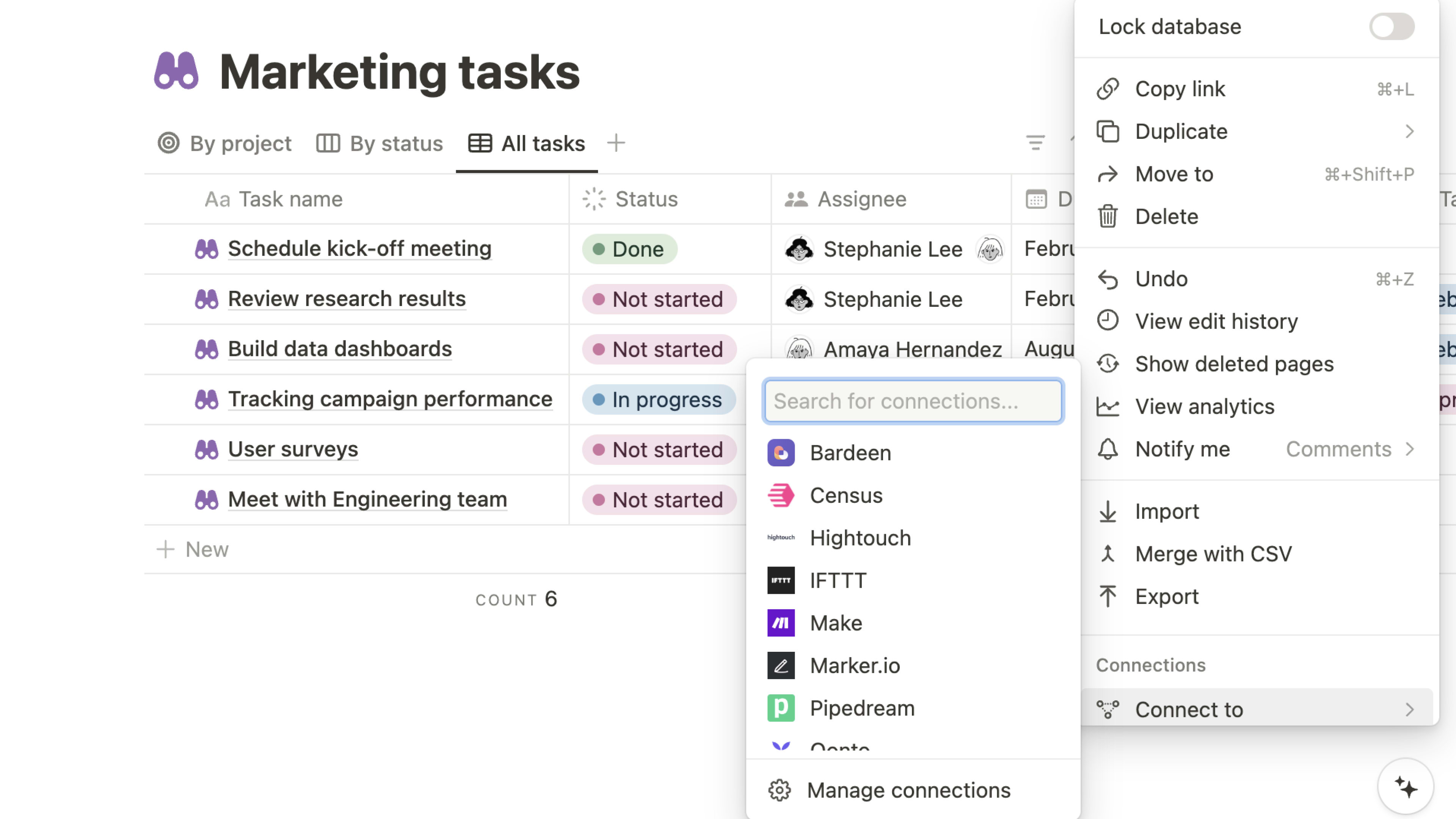 Connect your modern stack with Notion