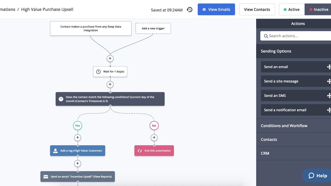 ActiveCampaign's Easy-to-Use Marketing Automation Workflow Editor