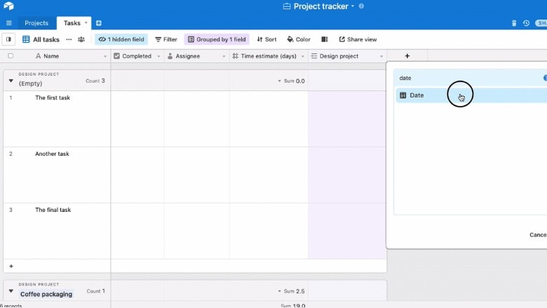 Add Dates and Configure Simple Reminders with Airtable's Automation