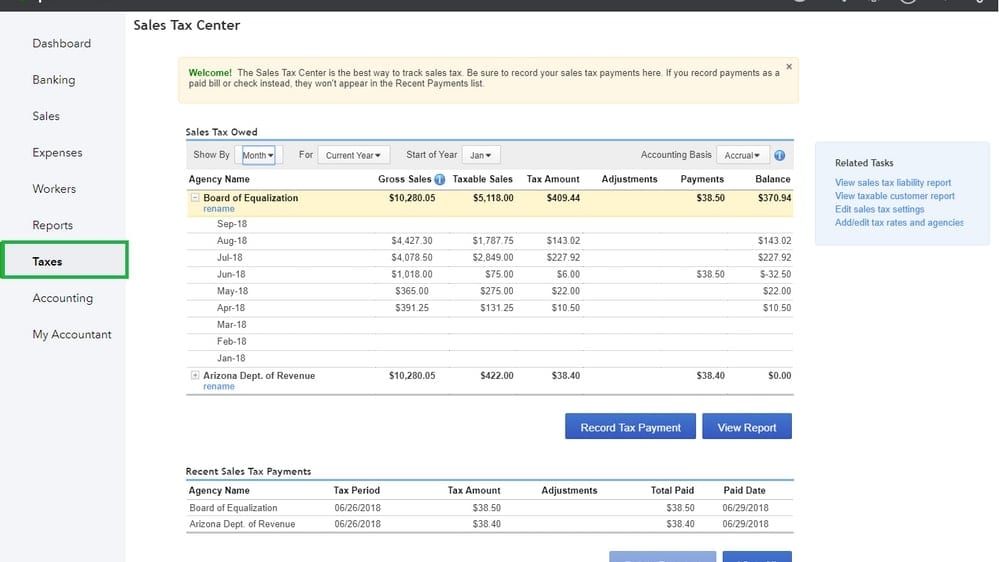 QuickBooks's Automated Tax Center to Simplify Your Tax Management