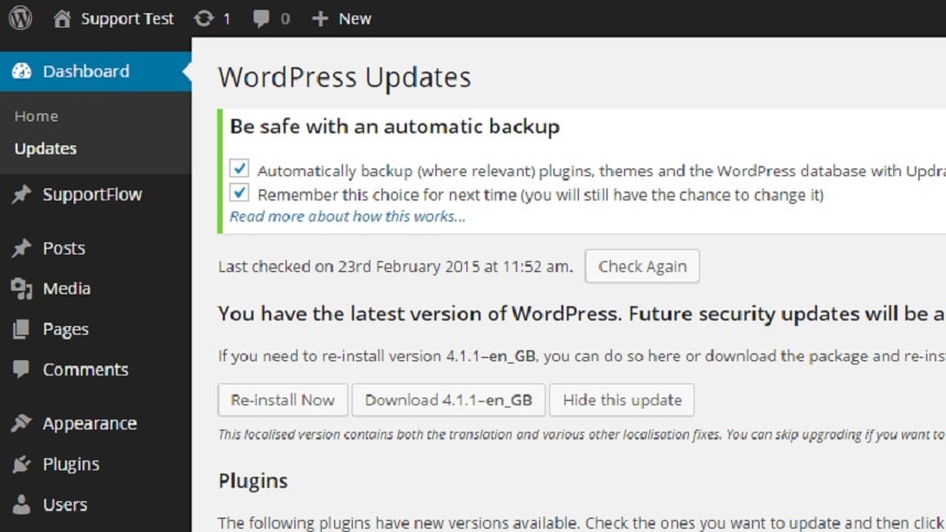 WordPress boasts an impressive feature set that includes automatic daily backups and software updates, a robust defense against potential threats