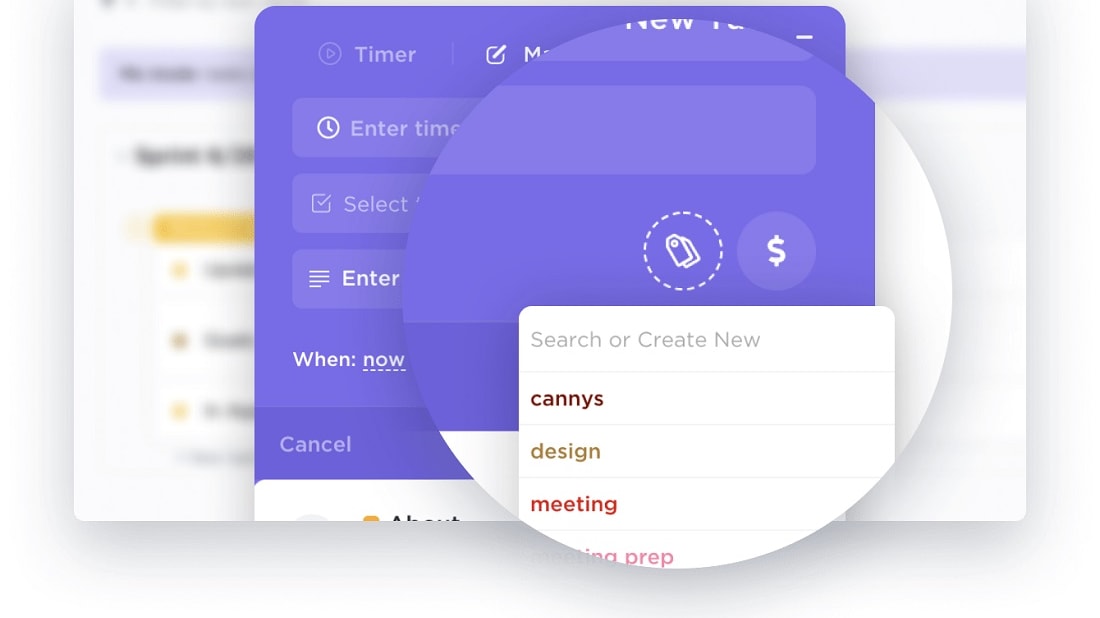 With ClickUp, users can easily track time directly within tasks and projects.