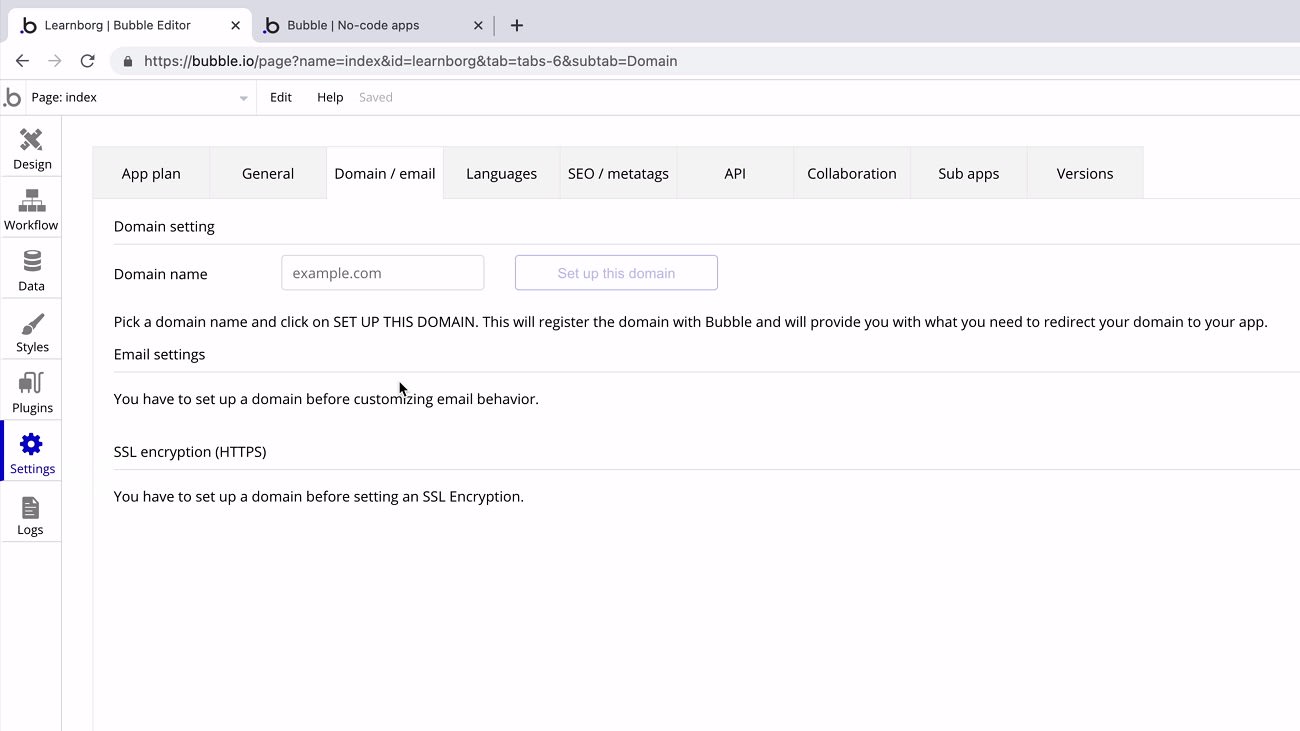 Bubble enables users to construct complex data models, set up relational databases, and execute CRUD (Create, Read, Update, Delete) operations directly within its platform.