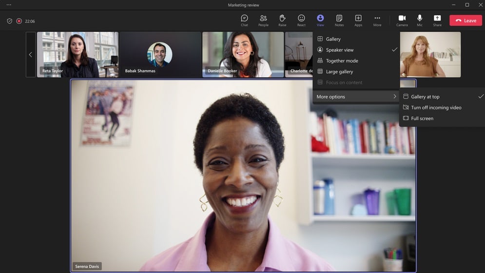 Teams enables users to record their virtual meetings and store them for future reference. 