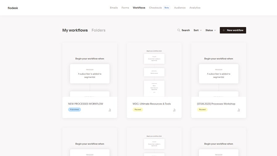 Flodesk takes the spotlight in the domain of segmentation, offering marketers a powerful tool to refine their email campaigns.