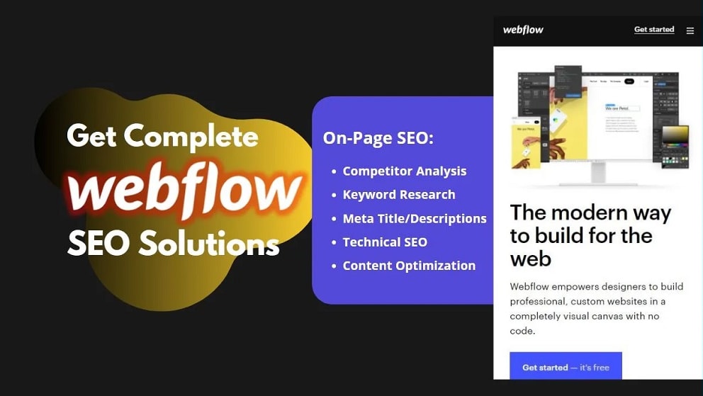 Webflow offers custom meta tags, SEO-friendly URLs, alt text optimization for images, and more, empowering users to enhance their website's visibility on search engines.