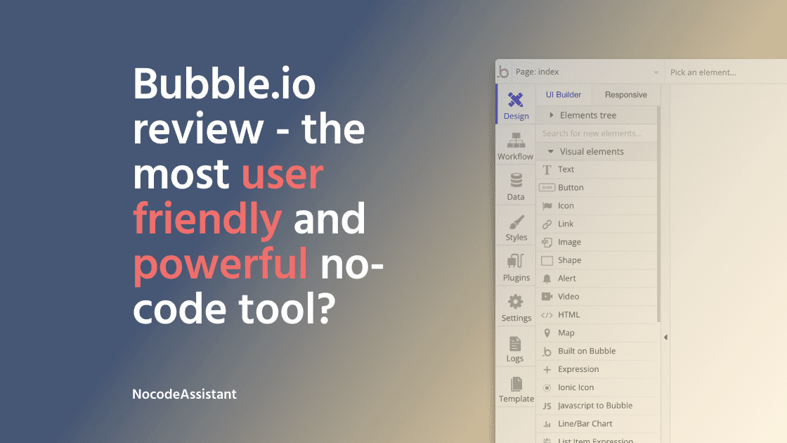 However, Bubble excels in flexibility, enabling the development of pixel-perfect designs with responsive layouts and animations. 