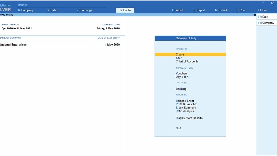 Tally is traditionally installed on a local computer, and data is stored on-premises.