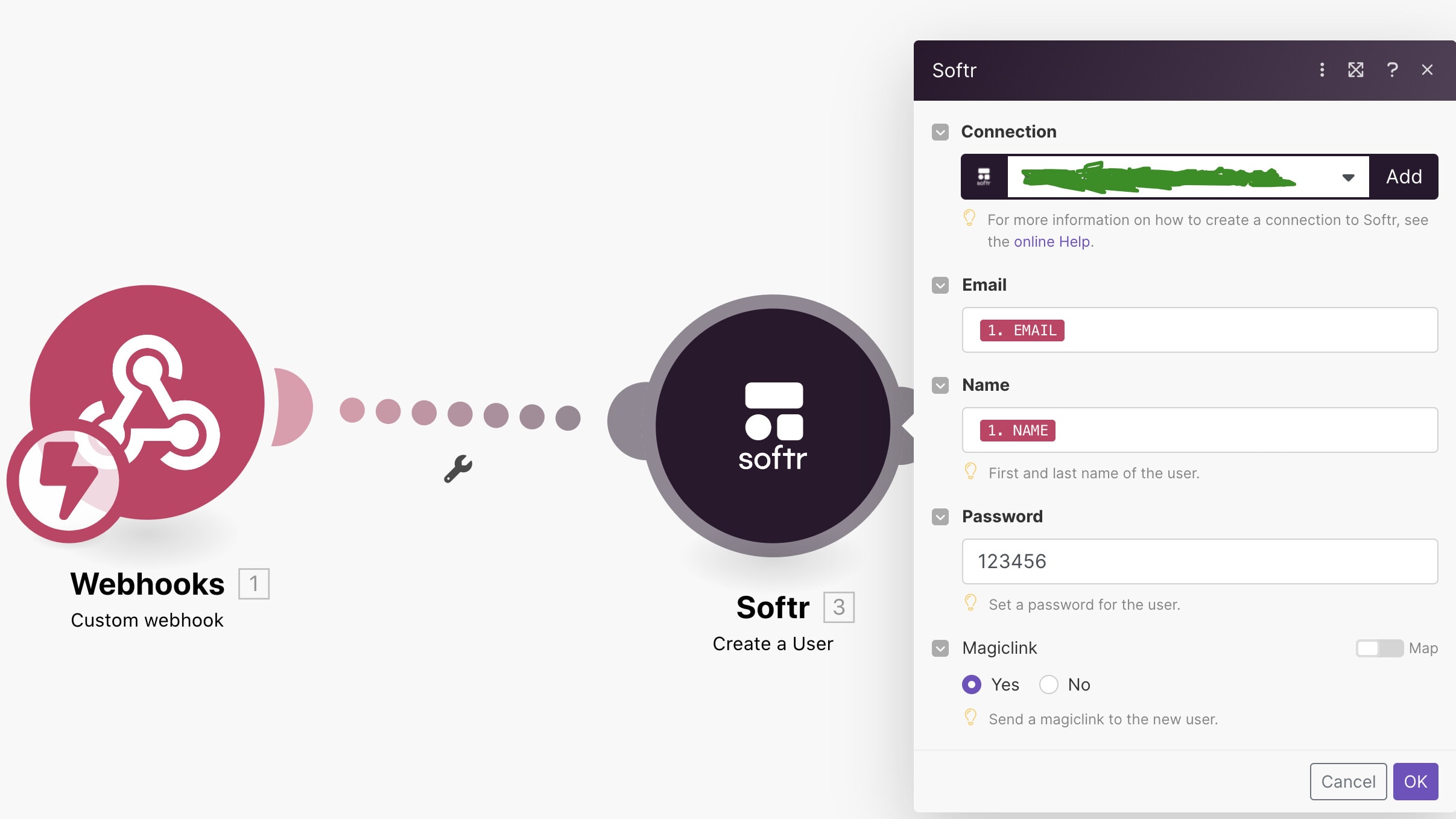 Softr users can utilize the Intercom integration to engage in live chats with website visitors, allowing them to address questions, concerns, or issues promptly.