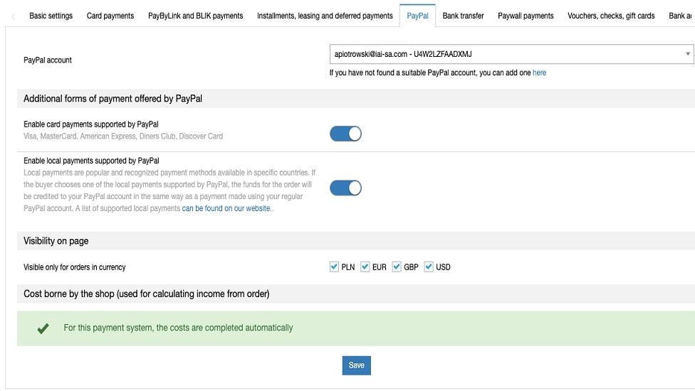 PayPal supports local payment options like iDEAL in the Netherlands, ensuring that businesses can cater to specific regional preferences.