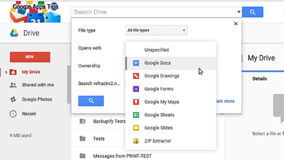 Google Drive's advanced search functionality sets it apart with its impressive ability to quickly locate files.