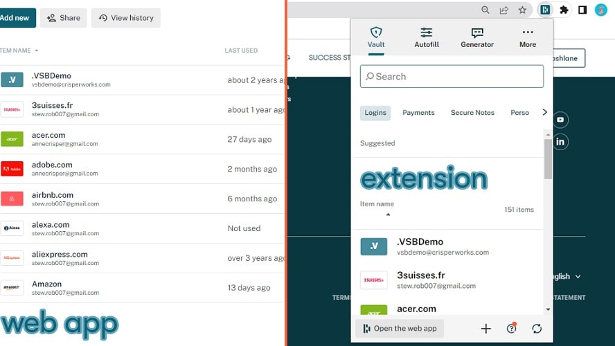 Dashlane focuses on delivering a comprehensive suite of features designed to enhance password security