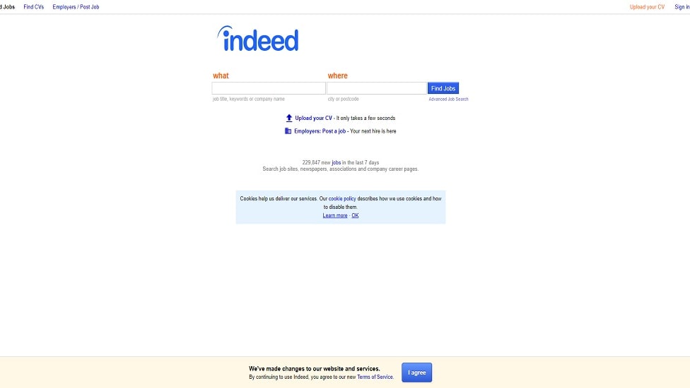 Indeed's interface is known for its straightforward design, making it exceptionally easy for users to navigate and quickly find relevant job listings