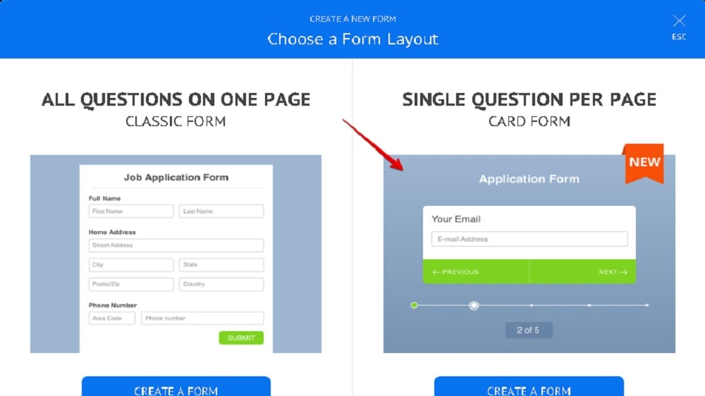 Jotform offers a wide range of features and templates, allowing users to create highly customizable forms for a variety of purposes.