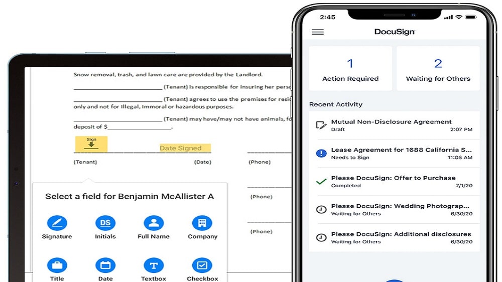 DocuSign's mobile capabilities provide users with the flexibility to sign and manage documents from virtually anywhere.