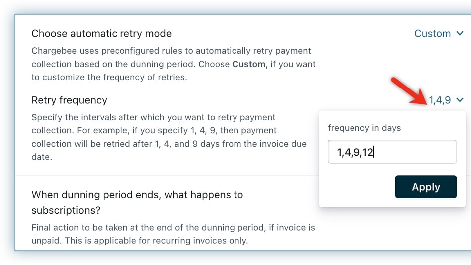 Chargebee automates payment retries, sends personalized email reminders, and adjusts subscription statuses based on payment outcomes, ensuring uninterrupted revenue streams for businesses. 