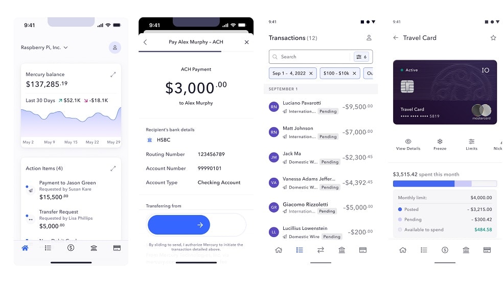 Mercury offers comprehensive reporting tools, allowing users to generate detailed financial reports to track income, expenses, and cash flow trends over time.