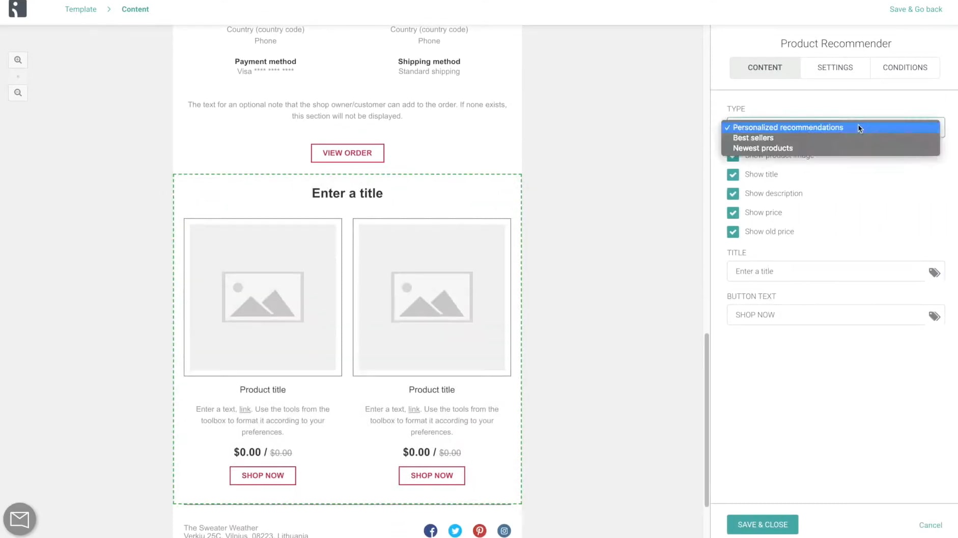 Omnisend Includes Product Recommendation Options to Predict Your Customers' Purchases
