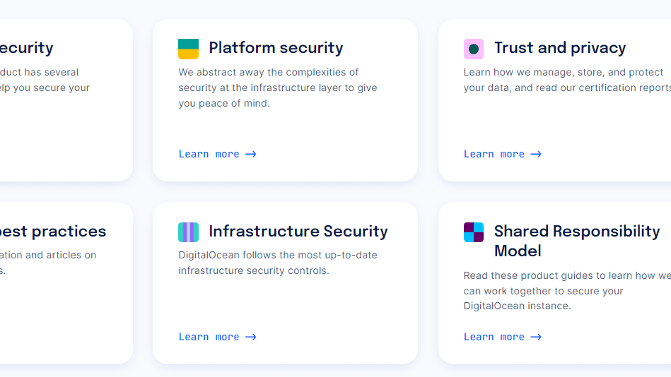 DigitalOcean Ensures the Security of Your App and Information Through Different Pillars