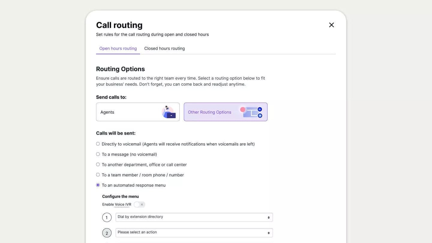 Set Up Routing Rules for Your Calls Based on Agent Availability, Skill Level, or Other Criteria