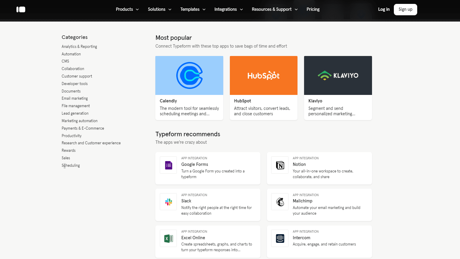 Typeform Connects to Over 120 Different Apps, Including Slack, Mailchimp, and Intercom