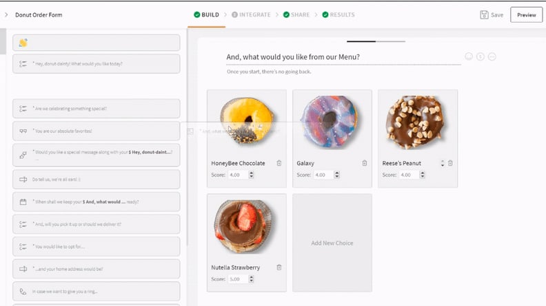 Build Conversational Surveys with SurveySparrow's Drag-and-Drop Interface