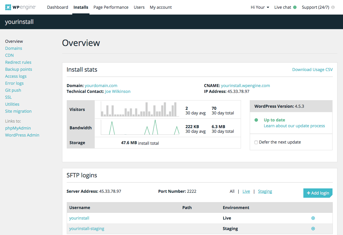 WP Engine is a new breed of technology company at the intersection of tech innovation and service. Our WordPress Digital Experience Platform drives your business forward faster. 5% of the web visits a site on WP Engine’s platform everyday. We support over 85,000 customers in over 140 countries, and over 500,000 web experiences globally. Founded in 2010, WP Engine is headquartered in Austin, Texas, and has offices in San Antonio, Texas; Limerick, Ireland, London, England, San Francisco, California, and Brisbane, Australia.