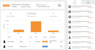 Harness video, live chat, proposal design, document tracking, and e-signature to simplify the life of your sales team. Double your close rate with our end to end, all-in-one deal management solution for sales. Harness intelligent sales document libraries, trackable experiences and proposals, intelligent reminder workflows, contract management and electronic signature to take deals to the finish line. GetAccept also combines video and live chat to ensure sales representatives forge human connections with all prospects. Managers can also coach and give feedback on all communications with customers with full visibility into sales motions. Loved by sales and operations leaders, enablement pioneers, legal teams and customer success professionals globally!