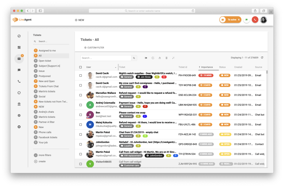 LiveAgent boasts the fastest live chat widget on the market and is the most reviewed and #1 rated help desk software for SMB in 2020. Join companies like BMW, Yamaha, Huawei and Oxford University in providing world-class customer service. We offer businesses a fully-featured help desk software that helps them bring personalization to their customer interactions with an all-in-one solution. Our aim is to help them streamline all of their communication channels into a single tool. Discover over 175+ help desk features and 40+ integrations.