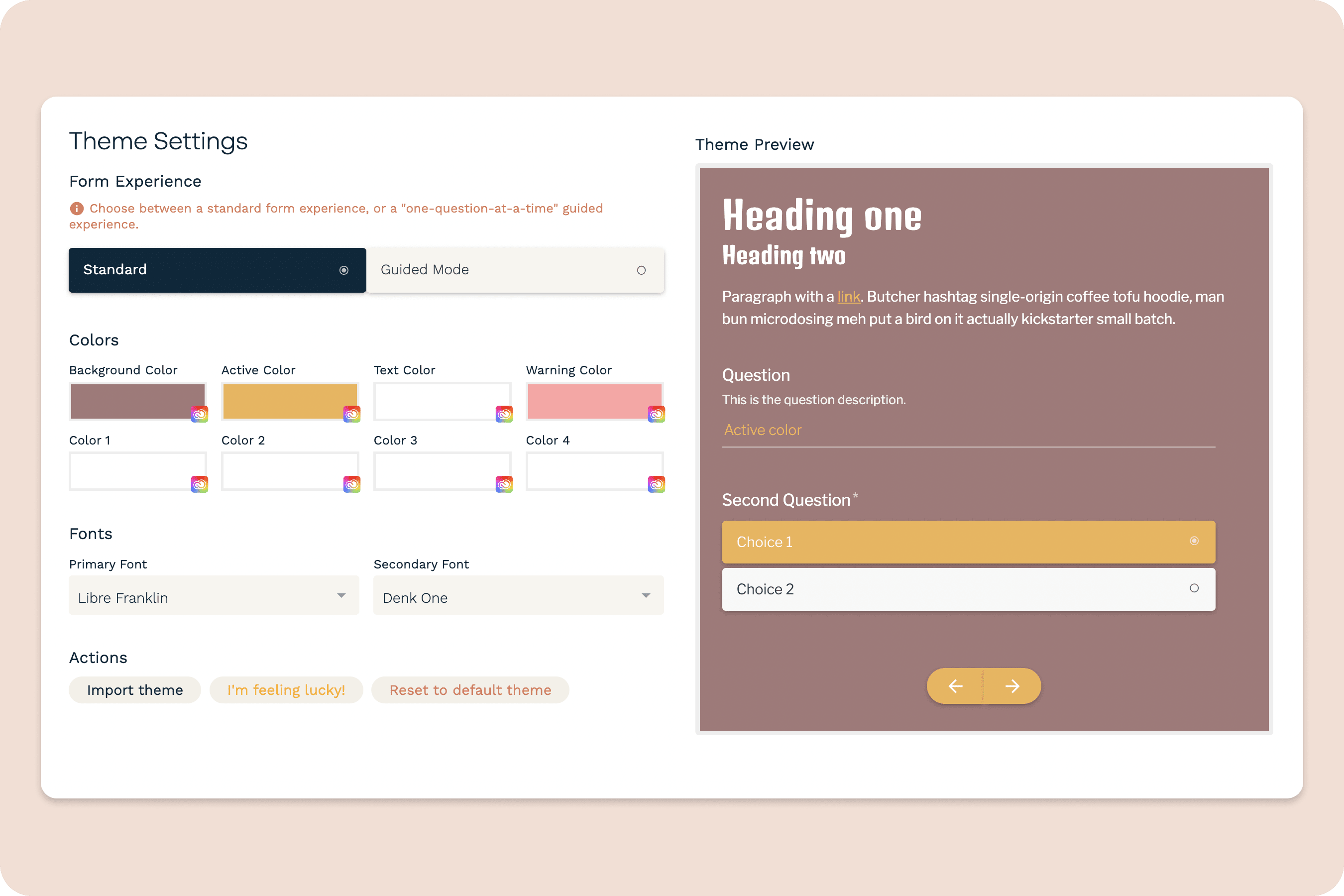 Paperform Allows You to Customize Your Text Font, Color, Headings, and More