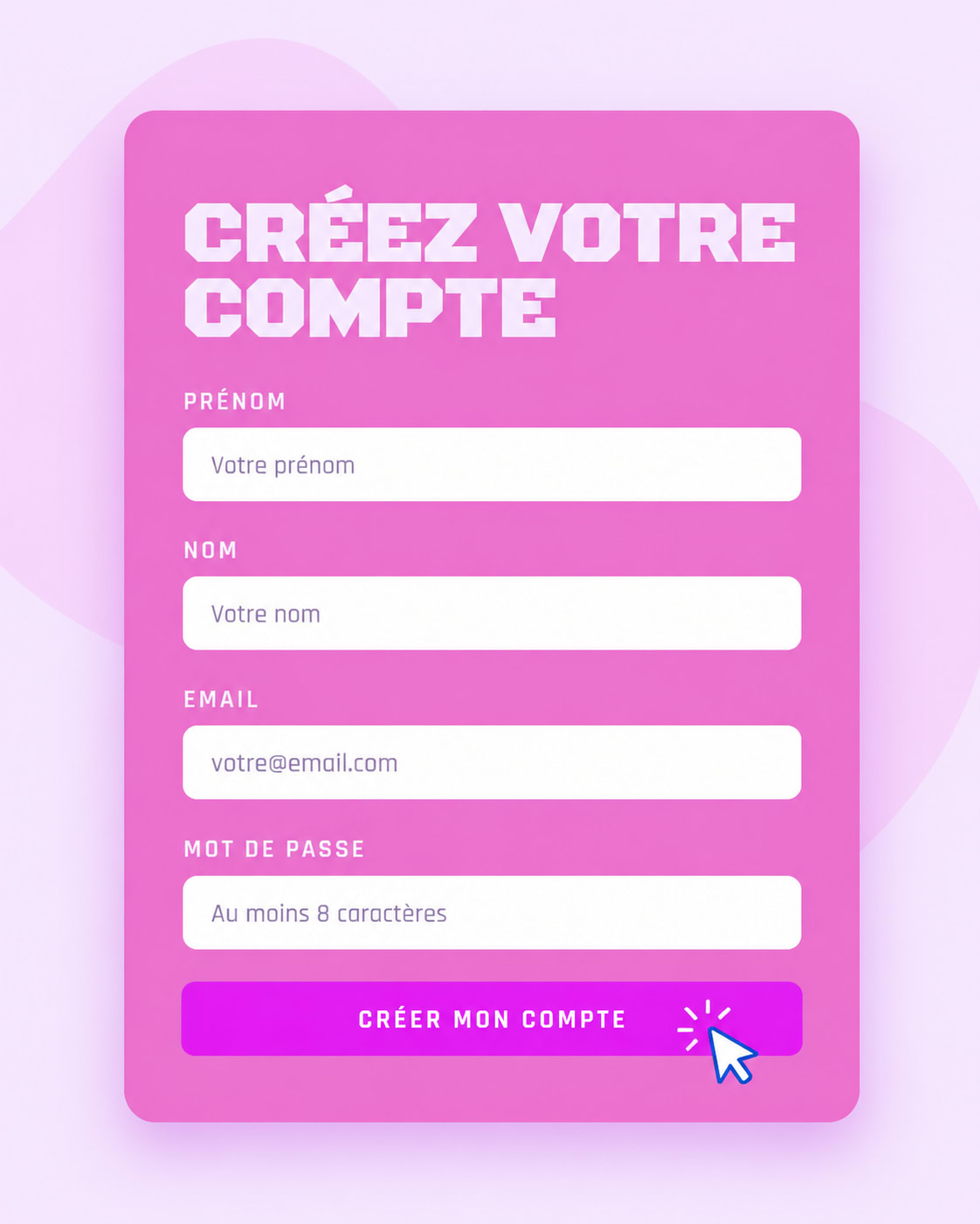 ÉTAPE 01 : Créez votre compte